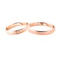 ANELLO FEDE NUZIALE IN ORO ROSA UOMO-DONNA POLELLO 