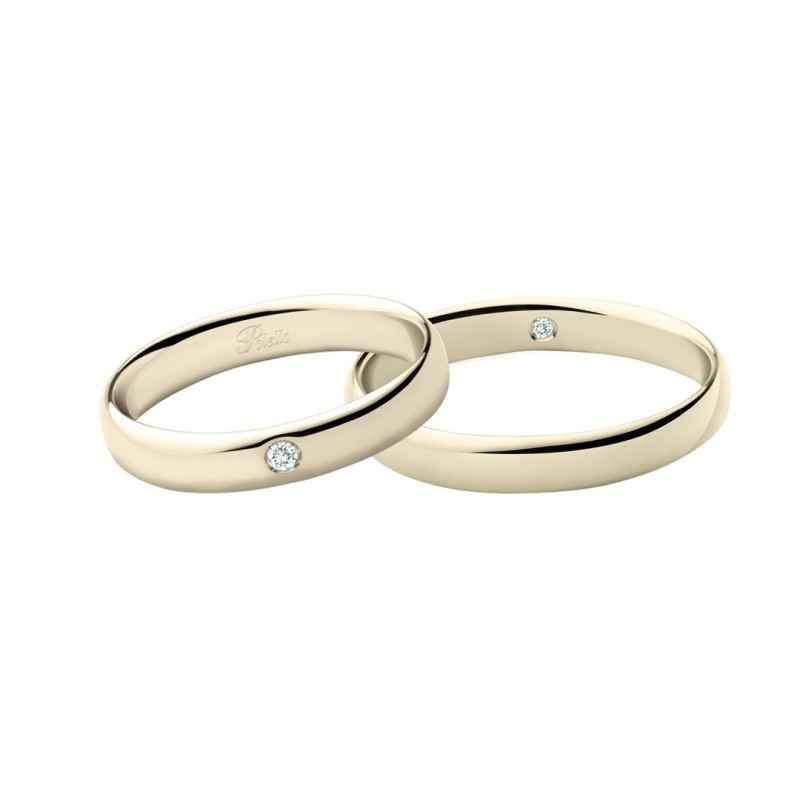 ANELLO FEDE IN ORO CHAMPAGNE E DIAMANTE UOMO-DONNA POLELLO ANELLO FEDE IN ORO CHAMPAGNE E DIAMANTE UOMO-DONNA POLELLO