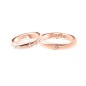 ANELLO FEDE CON INIZIALE ORO ROSA DIAMANTI UOMO-DONNA POLELLO ANELLO FEDE CON INIZIALE ORO ROSA DIAMANTI UOMO-DONNA POLELLO