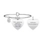 BRACCIALE CIONDOLO CUORE CHI SEMINA AMORE DONNA KIDULT