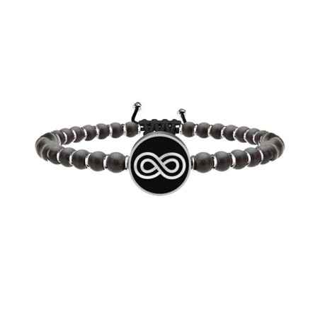 BRACCIALE SFERE ONICE E SIMBOLO INFINITO UOMO KIDULT 731220 KIDULT