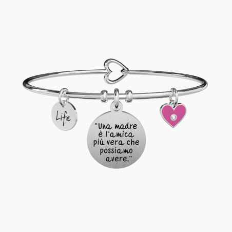 BANGLE CIONDOLO UNA MADRE E' L'AMICA DONNA KIDULT 731898 KIDULT