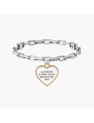 BRACCIALE CIONDOLO CUORE FELICITA' KIDULT 731944 KIDULT