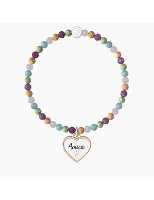 BRACCIALE ELASTICO CUORE AMICA DONNA KIDULT 