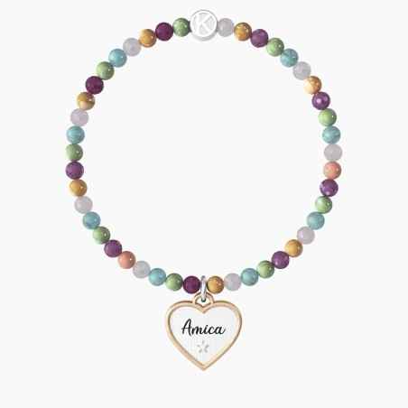 BRACCIALE ELASTICO CUORE AMICA DONNA KIDULT 