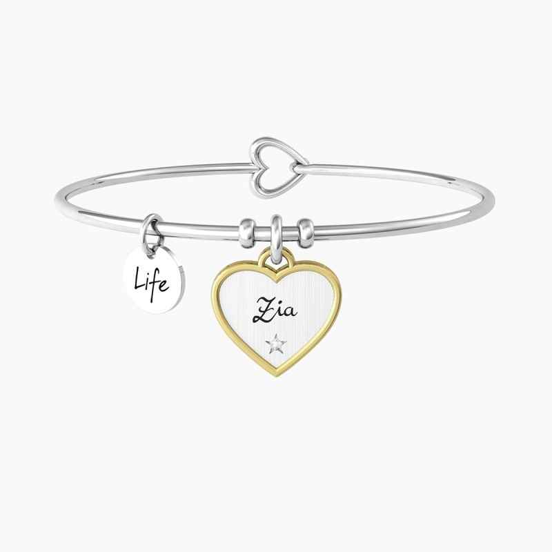 BRACCIALE CUORE ZIA TI VOGLIO BENE DONNA KIDULT BRACCIALE CUORE ZIA TI VOGLIO BENE DONNA KIDULT