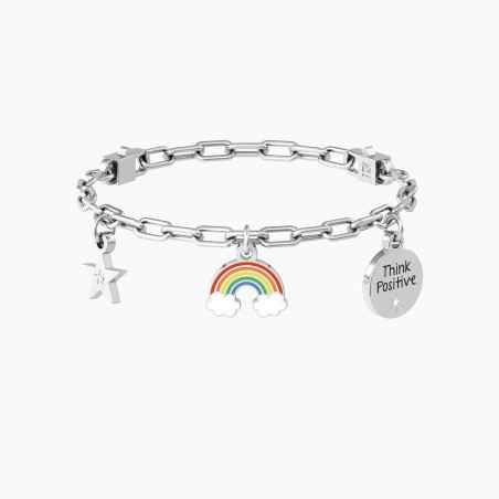BRACCIALE ARCOBALENO THINK POSITIVE DONNA KIDULT  732234 KIDULT