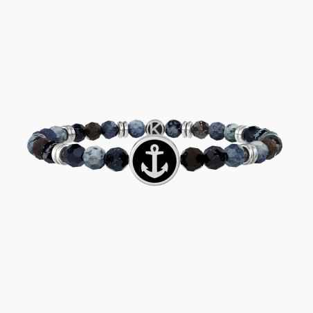 BRACCIALE AGATA BLU PAPA' SEI LA MIA FORZA UOMO KIDULT  732263 KIDULT