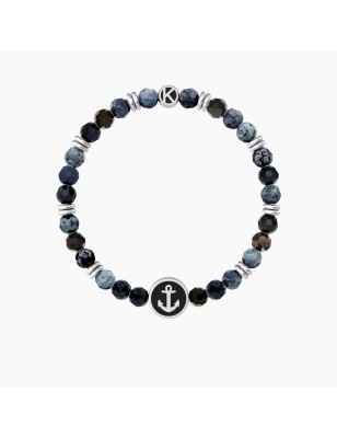BRACCIALE AGATA BLU PAPA' SEI LA MIA FORZA UOMO KIDULT  732263 KIDULT