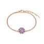 BRACCIALE ARGENTO DORATO E AMETISTA A FIORE DONNA MILUNA BRACCIALE ARGENTO DORATO E AMETISTA A FIORE DONNA MILUNA