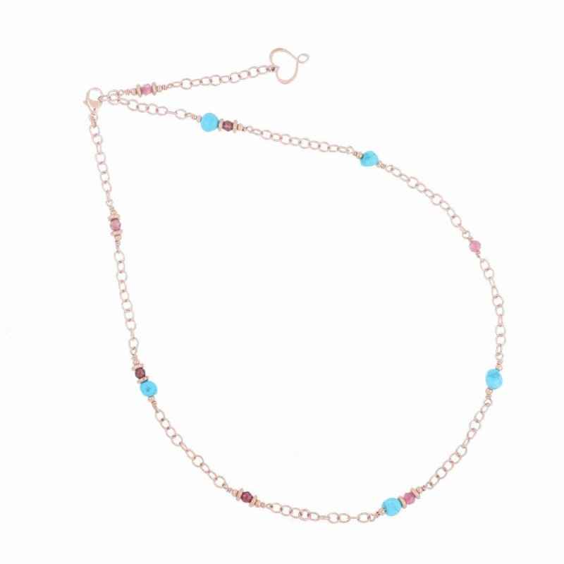 COLLANA CATENA TURCHESE DONNA MAMAN ET SOPHIE COLLANA CATENA TURCHESE DONNA MAMAN ET SOPHIE