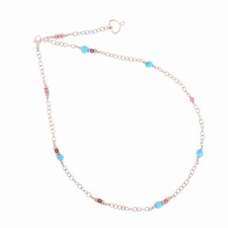 COLLANA CATENA TURCHESE DONNA MAMAN ET SOPHIE  GCTURCT MAMAN ET SOPHIE