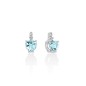 ORECCHINI ACQUAMARINE TAGLIO CUORE DIAMANTI DONNA MILUNA