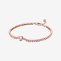BRACCIALE TENNIS ROSA CON CUORE IN RILIEVO DONNA PANDORA BRACCIALE TENNIS ROSA CON CUORE IN RILIEVO DONNA PANDORA