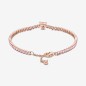 BRACCIALE TENNIS ROSA CON CUORE IN RILIEVO DONNA PANDORA BRACCIALE TENNIS ROSA CON CUORE IN RILIEVO DONNA PANDORA