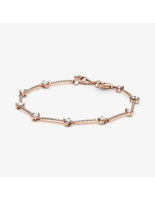 BRACCIALE RIGIDO CON PIETRE COLOR ORO ROSA DONNA PANDORA  589217C01-18 PANDORA
