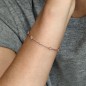 BRACCIALE RIGIDO CON PIETRE COLOR ORO ROSA 20CM PANDORA BRACCIALE RIGIDO CON PIETRE COLOR ORO ROSA 20CM PANDORA