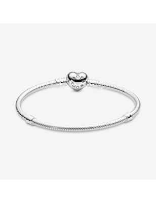 BRACCIALE CHIUSURA CUORE PAVE' MIS.17 DONNA PANDORA  590727CZ-17 PANDORA