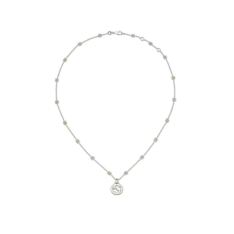 COLLANA IN ARGENTO DONNA GUCCI INTERLOCKING G COLLANA IN ARGENTO DONNA GUCCI INTERLOCKING G