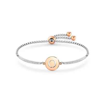 BRACCIALE MILLELUCI LETTERA O IN PVD ROSA DONNA NOMINATION  028007/015 NOMINATION