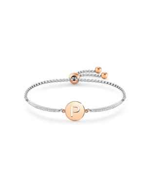 BRACCIALE MILLELUCI LETTERA P IN PVD ROSA DONNA NOMINATION  028007/016 NOMINATION