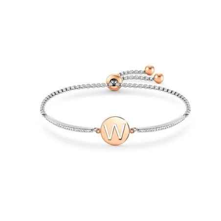 BRACCIALE MILLELUCI LETTERA W PVD ROSA DONNA NOMINATION  028007/023 NOMINATION