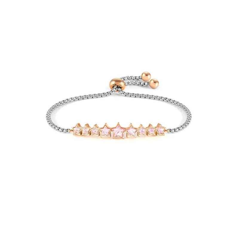 BRACCIALE MILLELUCI STELLE DI CRISTALLI ROSA NOMINATION