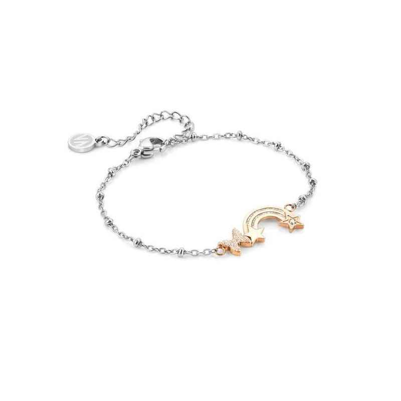BRACCIALE HAPPYWORLD ARCOBALENO E FARFALLA NOMINATION