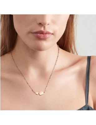 COLLANA HAPPYWORLD CUORI E ZIRCONI BIANCHI NOMINATION 028408/022 NOMINATION