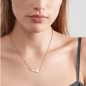 COLLANA HAPPYWORLD CUORI E ZIRCONI BIANCHI NOMINATION