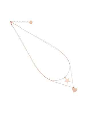 COLLANA DOPPIO GIROCOLLO CUORE E STELLA DONNA MAMAN ET SOPHIE  GC006108 MAMAN ET SOPHIE