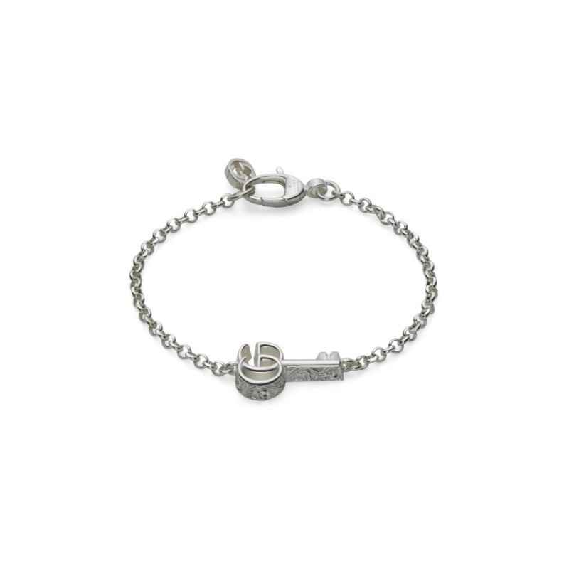 BRACCIALE IN ARGENTO CON CHIAVE DONNA GUCCI GG MARMONT BRACCIALE IN ARGENTO CON CHIAVE DONNA GUCCI GG MARMONT