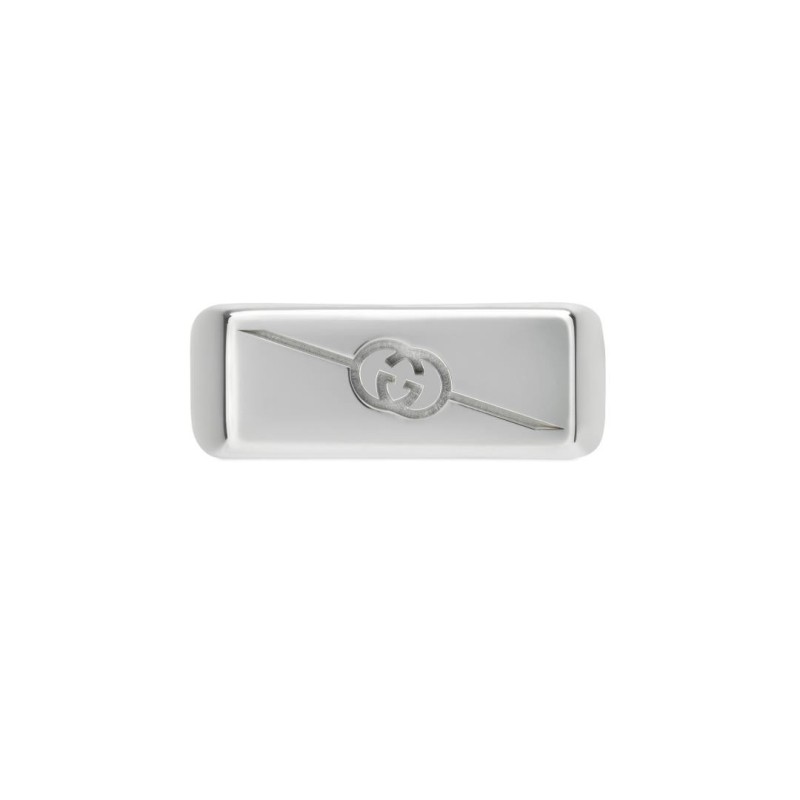 ANELLO IN ARGENTO MISURA 15 UOMO GUCCI INTERLOCKING G ANELLO IN ARGENTO MISURA 15 UOMO GUCCI INTERLOCKING G