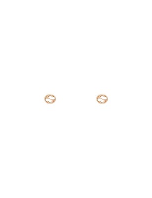 ORECCHINI ORO ROSA DONNA GUCCI INTERLOCKING G YBD74854300100U GUCCI