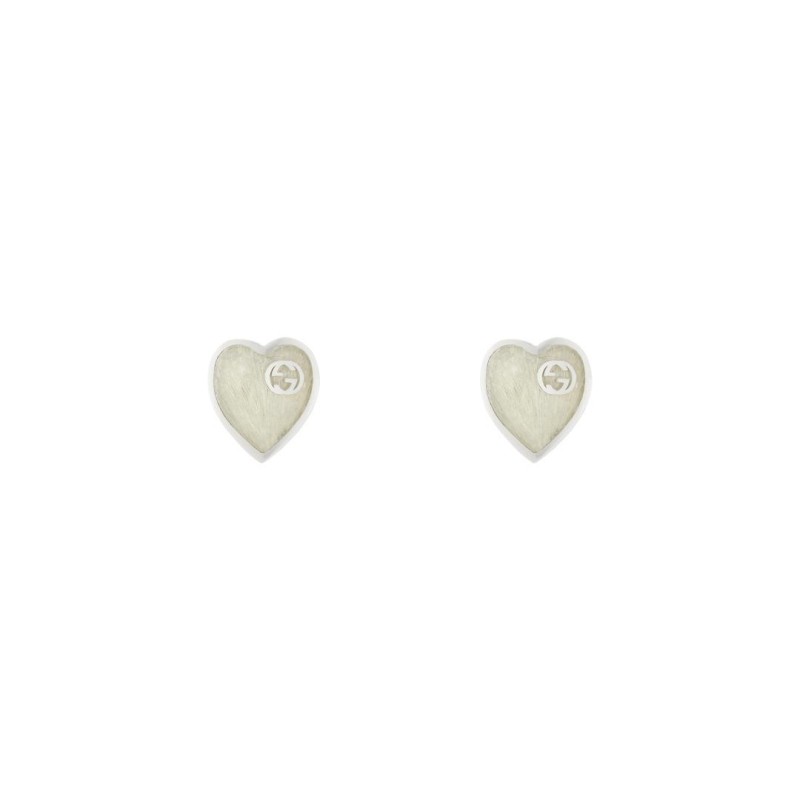 ORECCHINI HEART IN ARGENTO DONNA GUCCI INTERLOCKING G ORECCHINI HEART IN ARGENTO DONNA GUCCI INTERLOCKING G