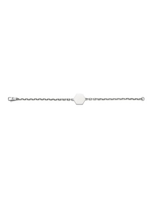BRACCIALE IN ARGENTO 19CM UOMO-DONNA GUCCI TRADEMARK YBA779169001019 GUCCI