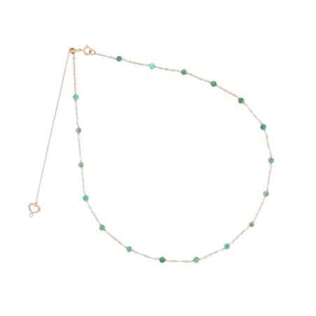 GIROCOLLO ORO ROSA 18KT E SMERALDI MAMAN ET SOPHIE GHPTASM MAMAN ET SOPHIE