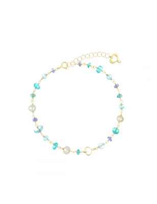 BRACCIALE 18KT NUVOLE AZZURRO DONNA MAMAN ET SOPHIE  BRNUVCRAZ MAMAN ET SOPHIE
