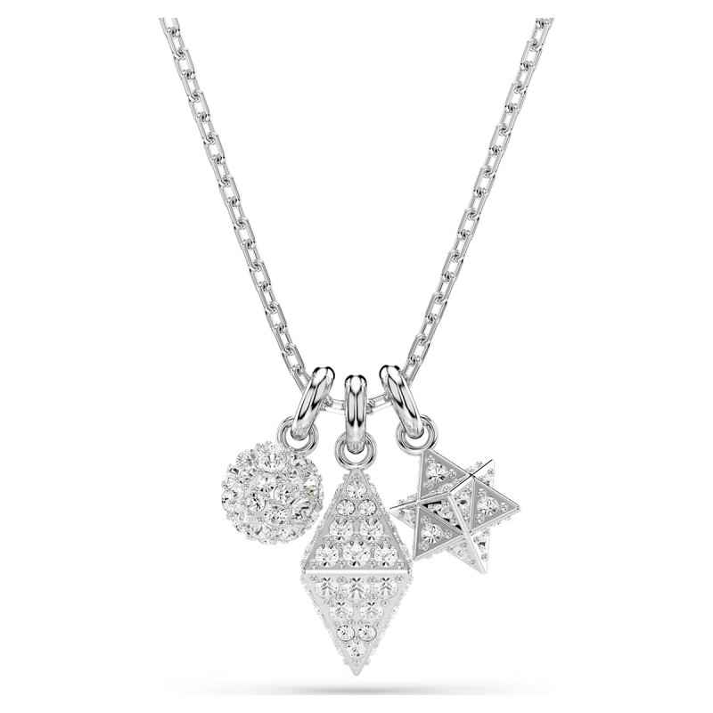 COLLANA PENDENTE DEXTERA SFERA E CUBO DONNA SWAROVSKI COLLANA PENDENTE DEXTERA SFERA E CUBO DONNA SWAROVSKI