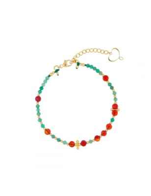 BRACCIALE MIA AFRICA SMERALDO E CORNIOLA MAMAN ET SOPHIE BRISF2SMCO MAMAN ET SOPHIE