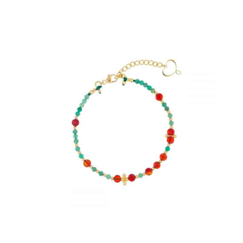BRACCIALE MIA AFRICA SMERALDO E CORNIOLA MAMAN ET SOPHIE BRACCIALE MIA AFRICA SMERALDO E CORNIOLA MAMAN ET SOPHIE