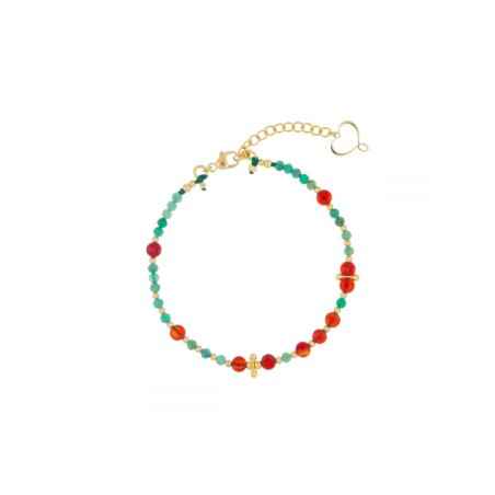 BRACCIALE MIA AFRICA SMERALDO E CORNIOLA MAMAN ET SOPHIE BRISF2SMCO MAMAN ET SOPHIE