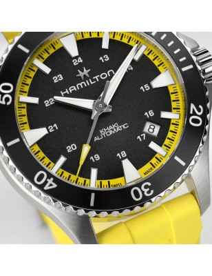 OROLOGIO SCUBA GIALLO AUTO 40MM UOMO-DONNA HAMILTON KHAKI NAVY