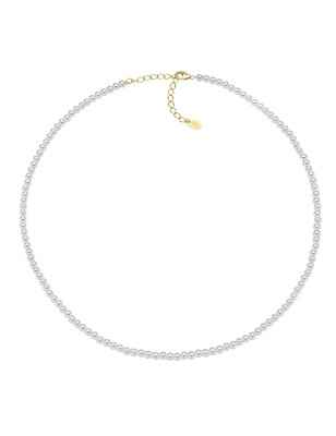 COLLANA CON PERLE DI CRISTALLO 3MM DONNA AMEN  CLPE30SWGB36 AMEN