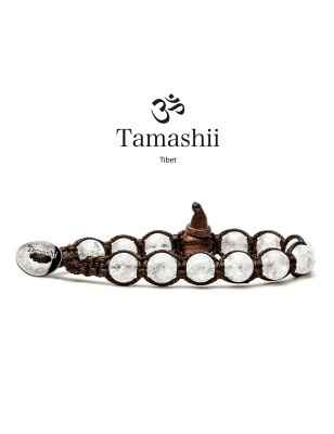 BRACCIALE CRISTALLO DI ROCCA CRACKED UOMO-DONNA TAMASHII 1 GIRO BHS900-208 TAMASHII