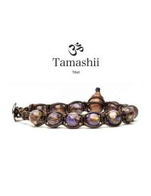 BRACCIALE QUARZO MOSAICO VIOLA UOMO-DONNA TAMASHII 8 MM BHS900-236 TAMASHII