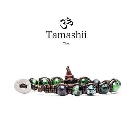 BRACCIALE ZOISITE - RUBINO UOMO-DONNA TAMASHII 8 MM BHS900-244 TAMASHII