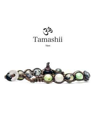 BRACCIALE CRISOPRASIO UOMO-DONNA TAMASHII 1 GIRO BHS900-50 TAMASHII