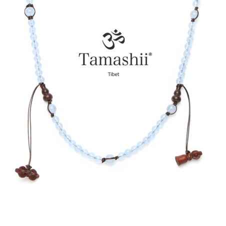COLLANA AGATA AZZURRA UOMO-DONNA TAMASHII MUDRA CORTO NHS1600-31 TAMASHII