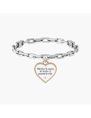 BRACCIALE CIONDOLO CUORE PASSIONE DONNA KIDULT 731946 KIDULT